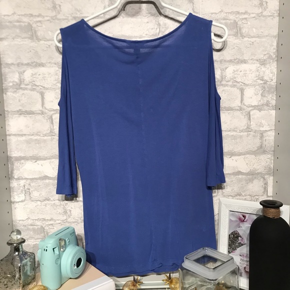 Blue Calvin Klein shoulder less shirt - Picture 2 of 4